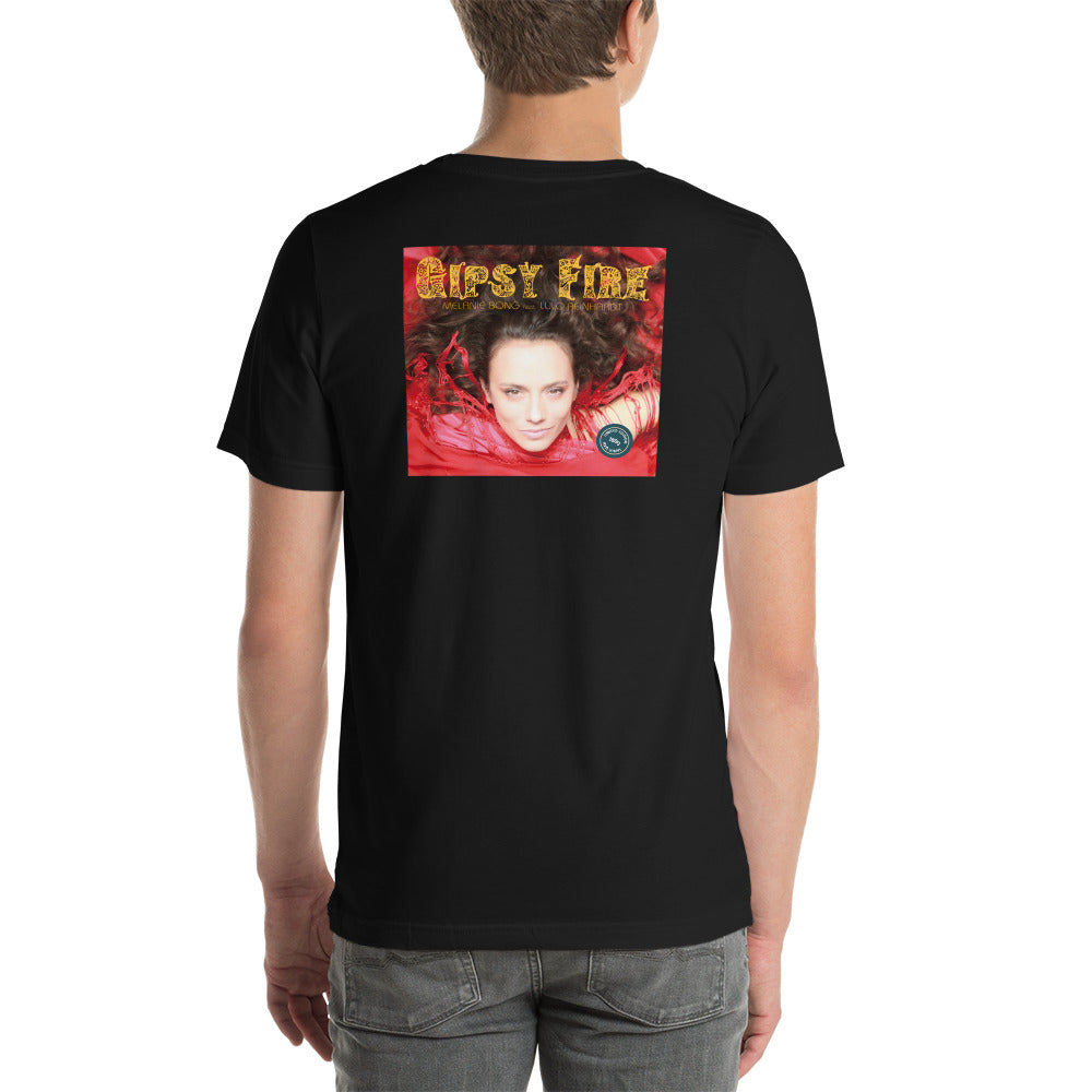 GIPSY FIRE LP Cover - Unisex t-shirt - back print