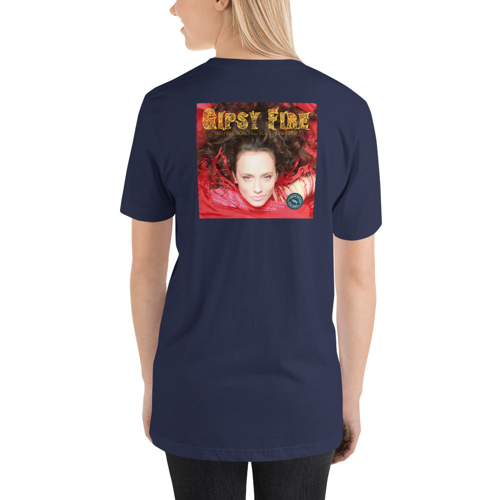 GIPSY FIRE LP Cover - Unisex t-shirt - back print