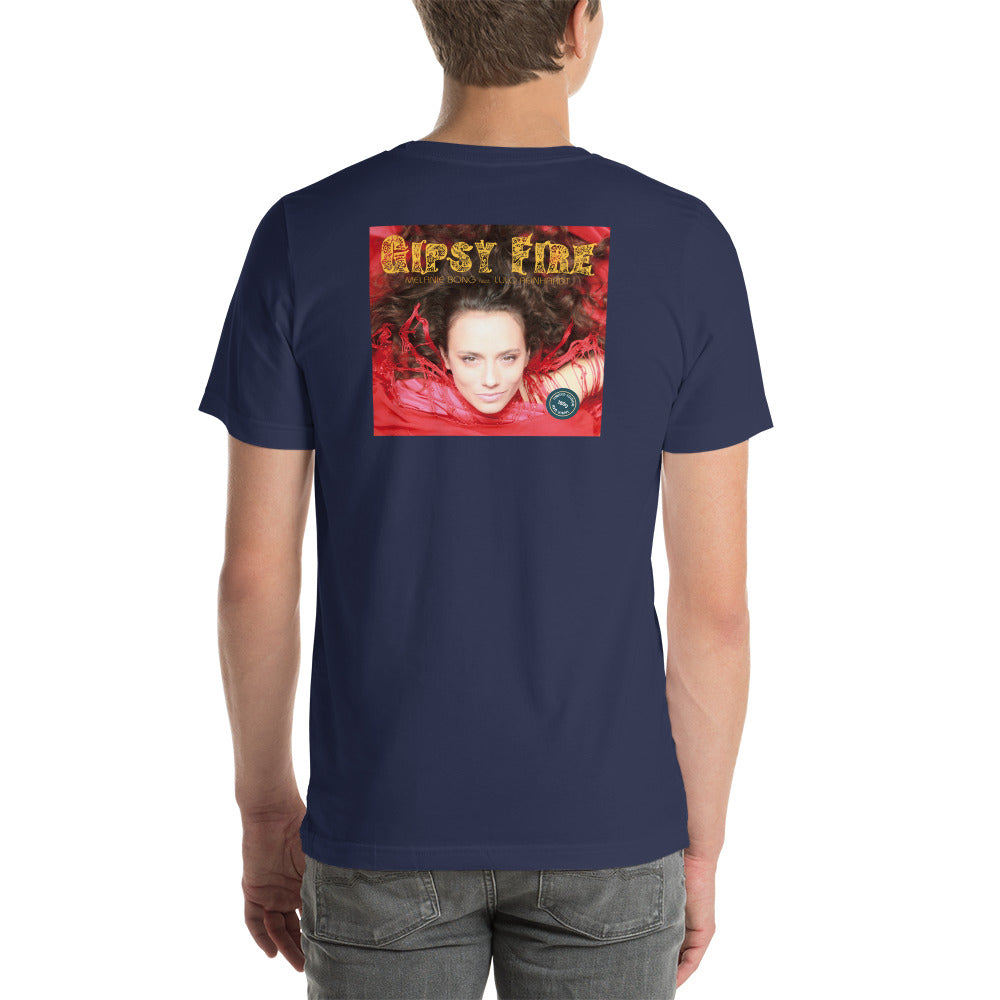 GIPSY FIRE LP Cover - Unisex t-shirt - back print