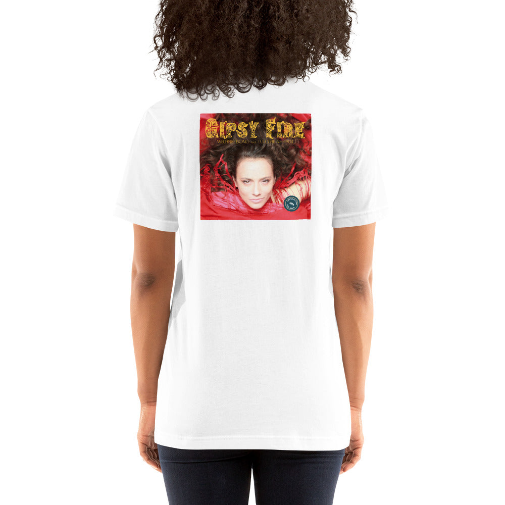 GIPSY FIRE LP Cover - Unisex t-shirt - back print