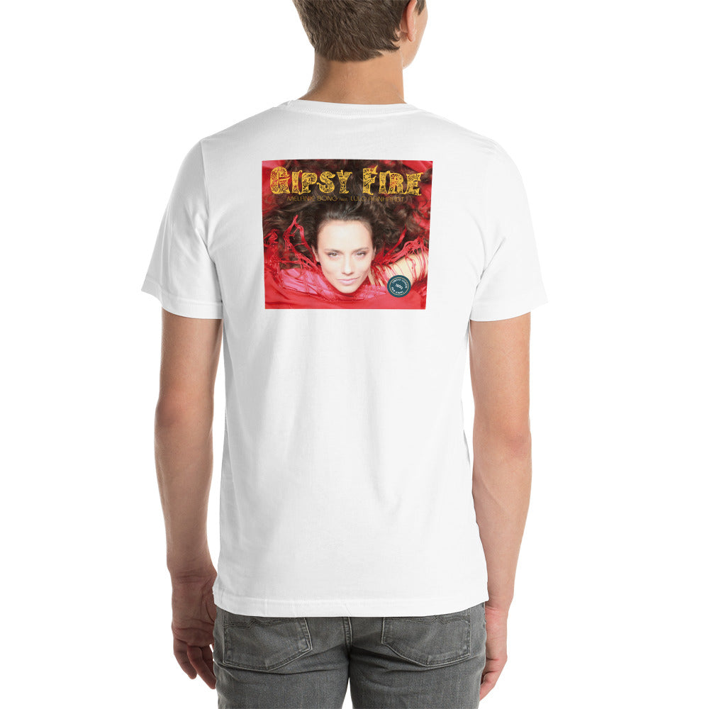 GIPSY FIRE LP Cover - Unisex t-shirt - back print