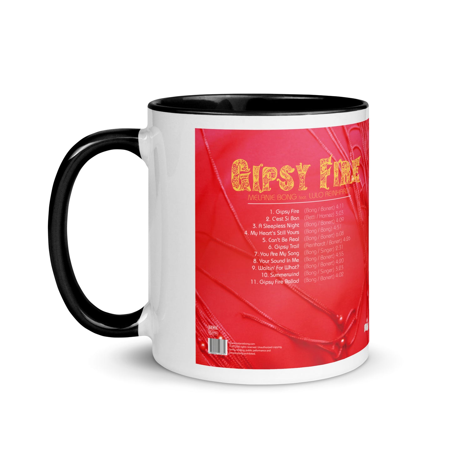 GIPSY FIRE LP Cover front & back - Nr.13 of 14 GIPSY FIRE Collection Mugs