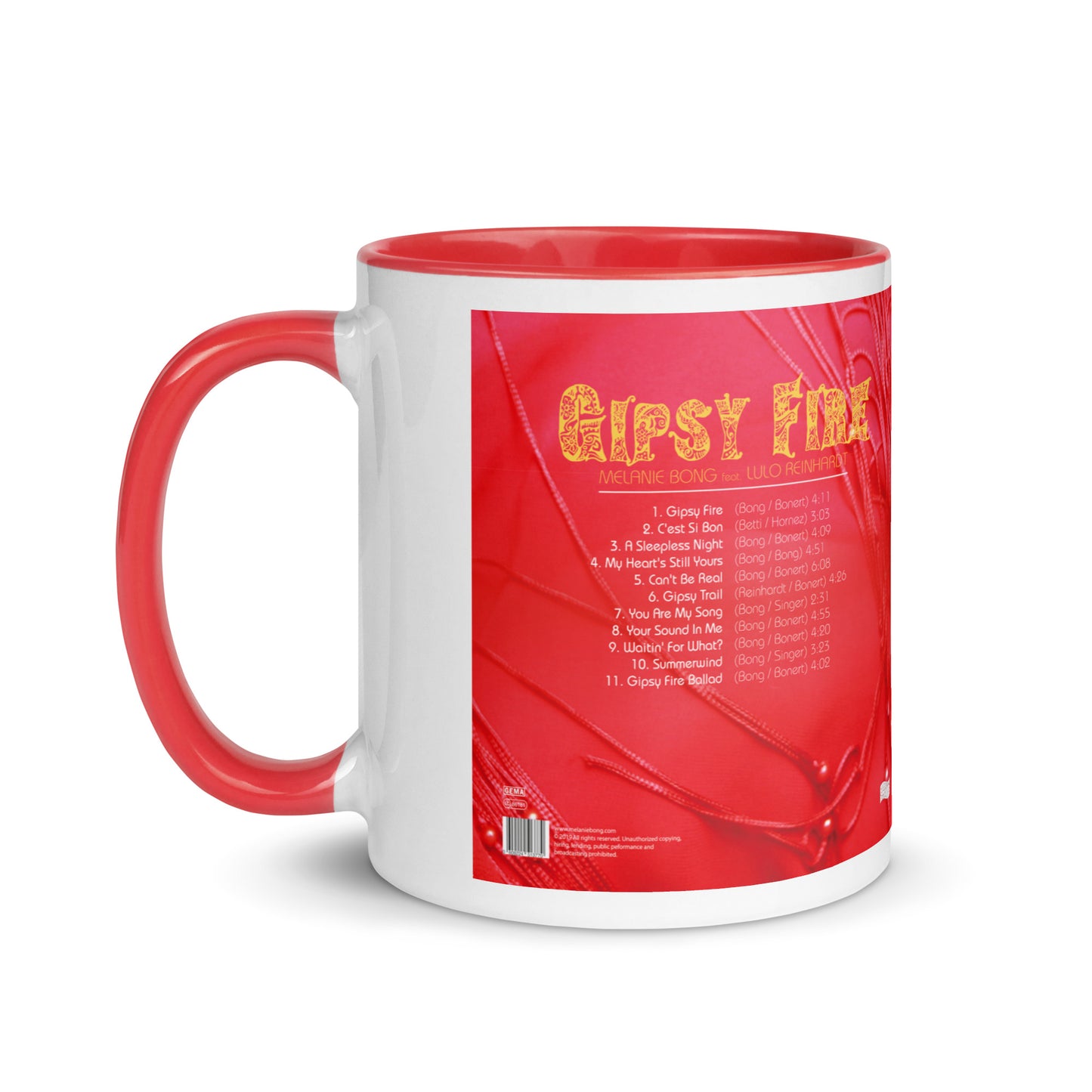 GIPSY FIRE LP Cover front & back - Nr.13 of 14 GIPSY FIRE Collection Mugs